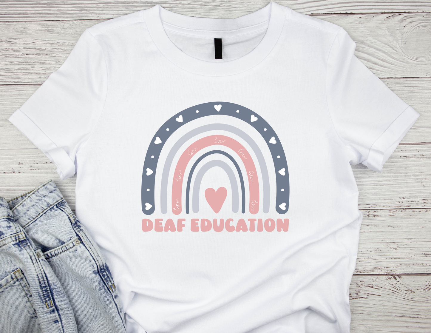 Deaf Education - Rainbow T-shirt