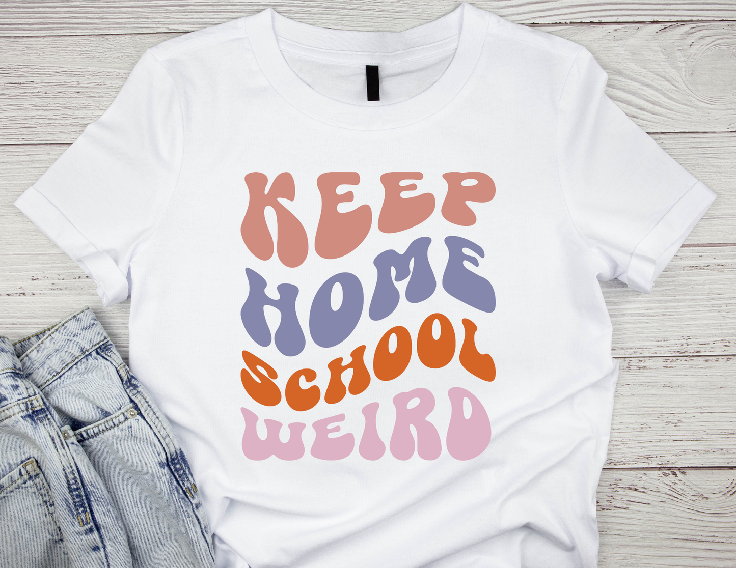 Keep Home School Weird - T-shirt