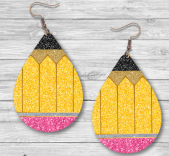 Pencil Teardrop Earrings