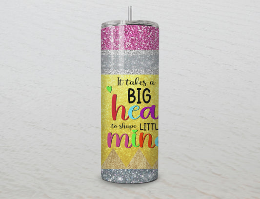 Glitter Pencil Custom Name - Crayon 20 oz Tumbler